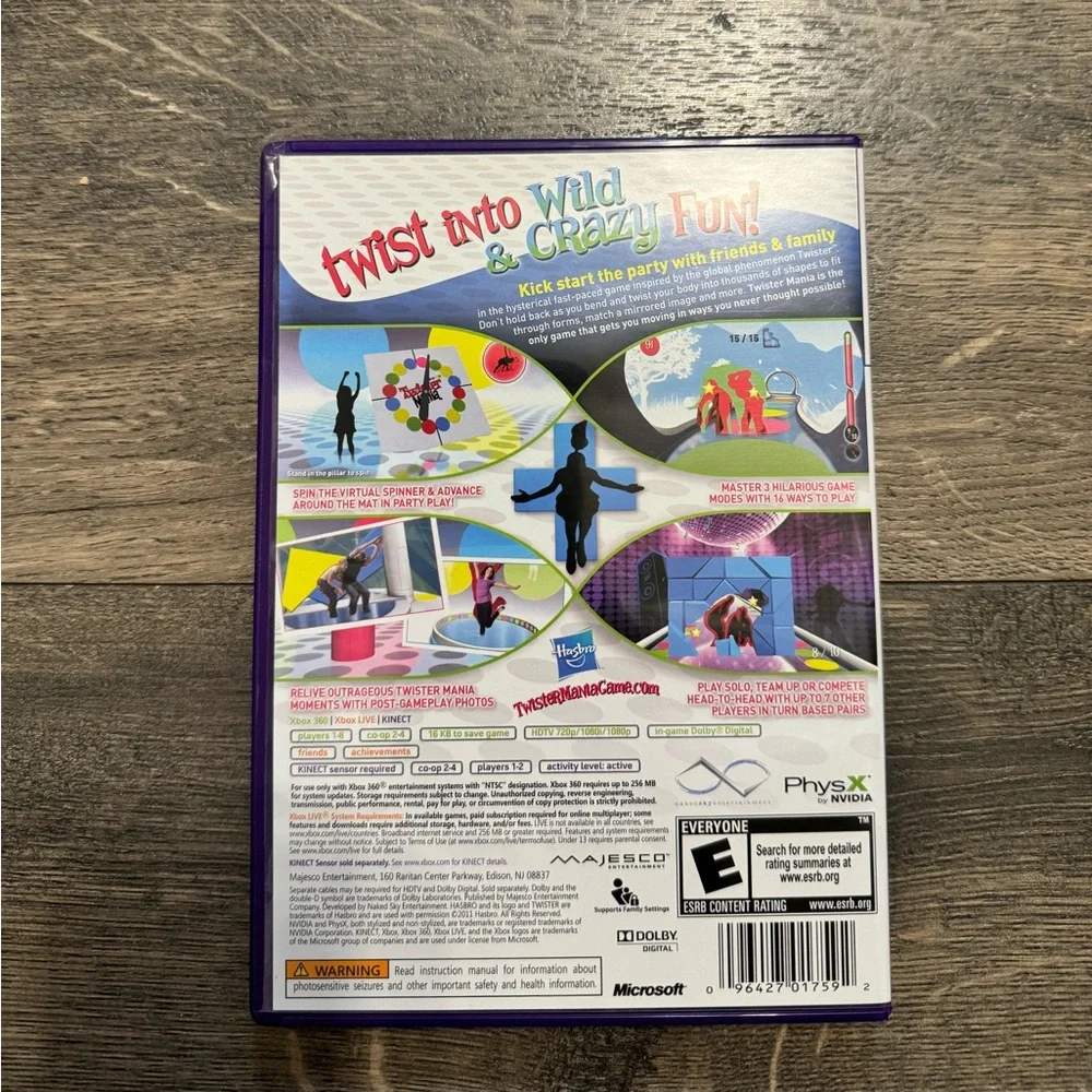 XBOX 360 Twister Mania Game‎
